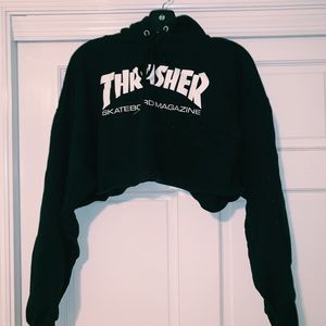 Cropped Thrasher Hoodie